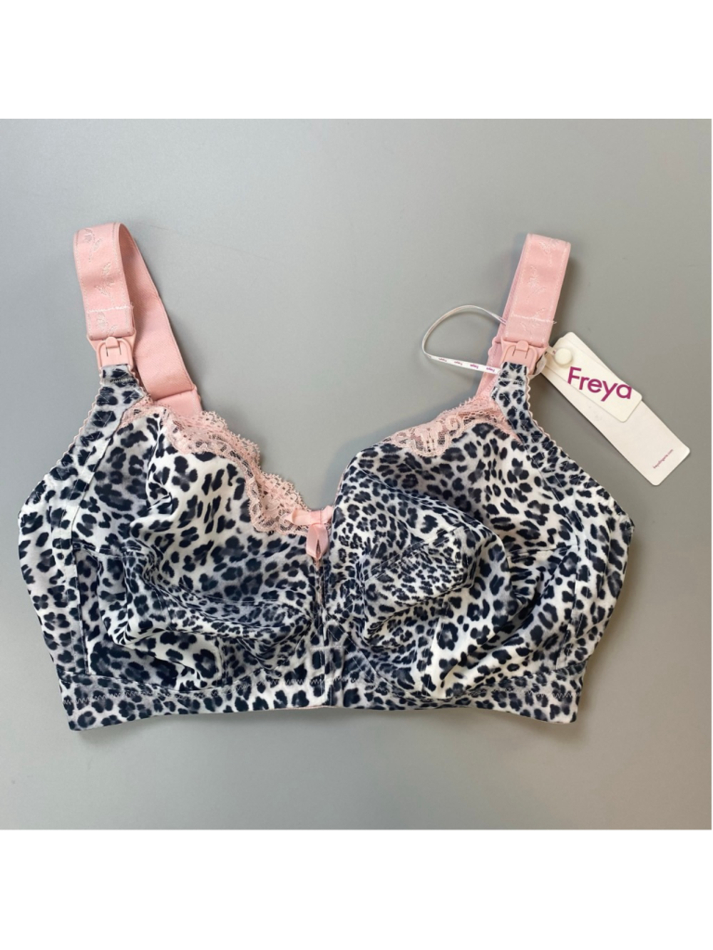 Freya Kelly Nursing Bra 30FF Black Pink Leopard Chic Lace Romantic Wildness NEW